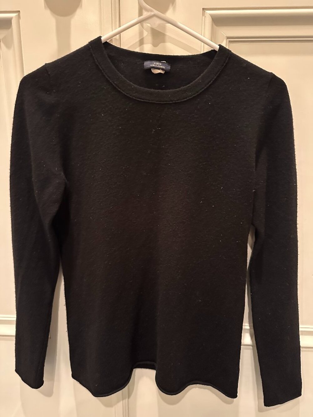 J. Crew Women's 100% Cashmere Black Sweater